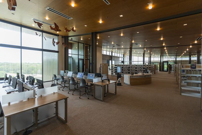 Rows of Public Computers